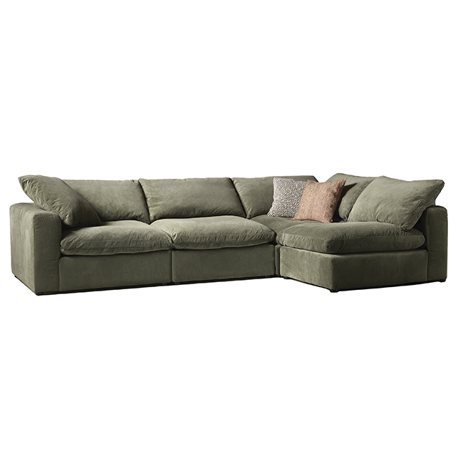 Modulsoffa Sky - A+N+D+N - tyg Wave green
